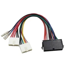 20P Atx To 2 Port 6Pin At Psu Converter Power Cable For Computer 286 386 486 US