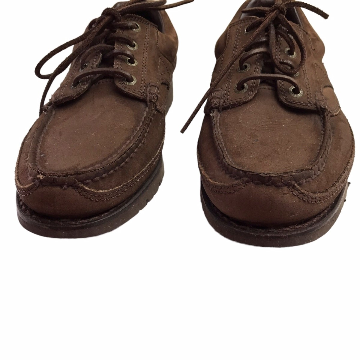 Rockport Mens Brown Leather Loafers Lace Up Oxfords Casual 