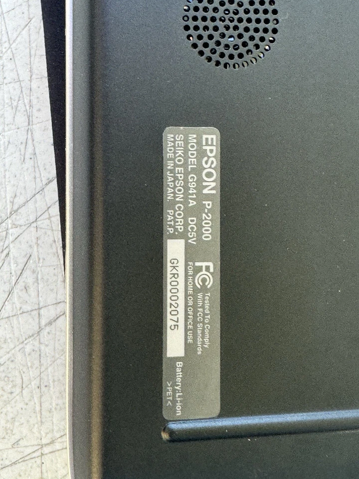 Epson Photo Fine P-2000 40GB HDD Multimedia Storage Viewer Batt UNIT ONLY Used - Image 4 of 4