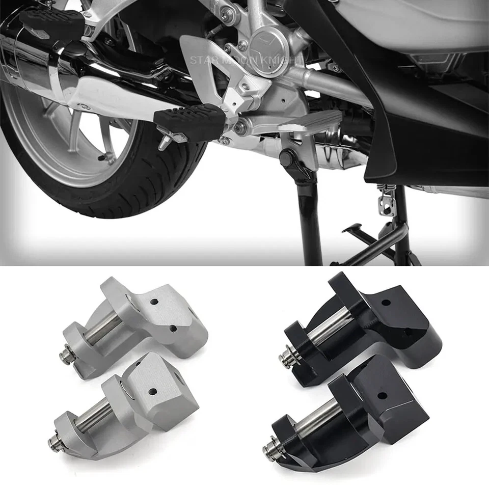 Kit de bajada de estriberas delanteras para BMW R1200RT R1250RT Foto 3 de 4