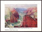 Zion / Utah Parks Co. Fountain Service Menu 1930s - Canyon Panorama