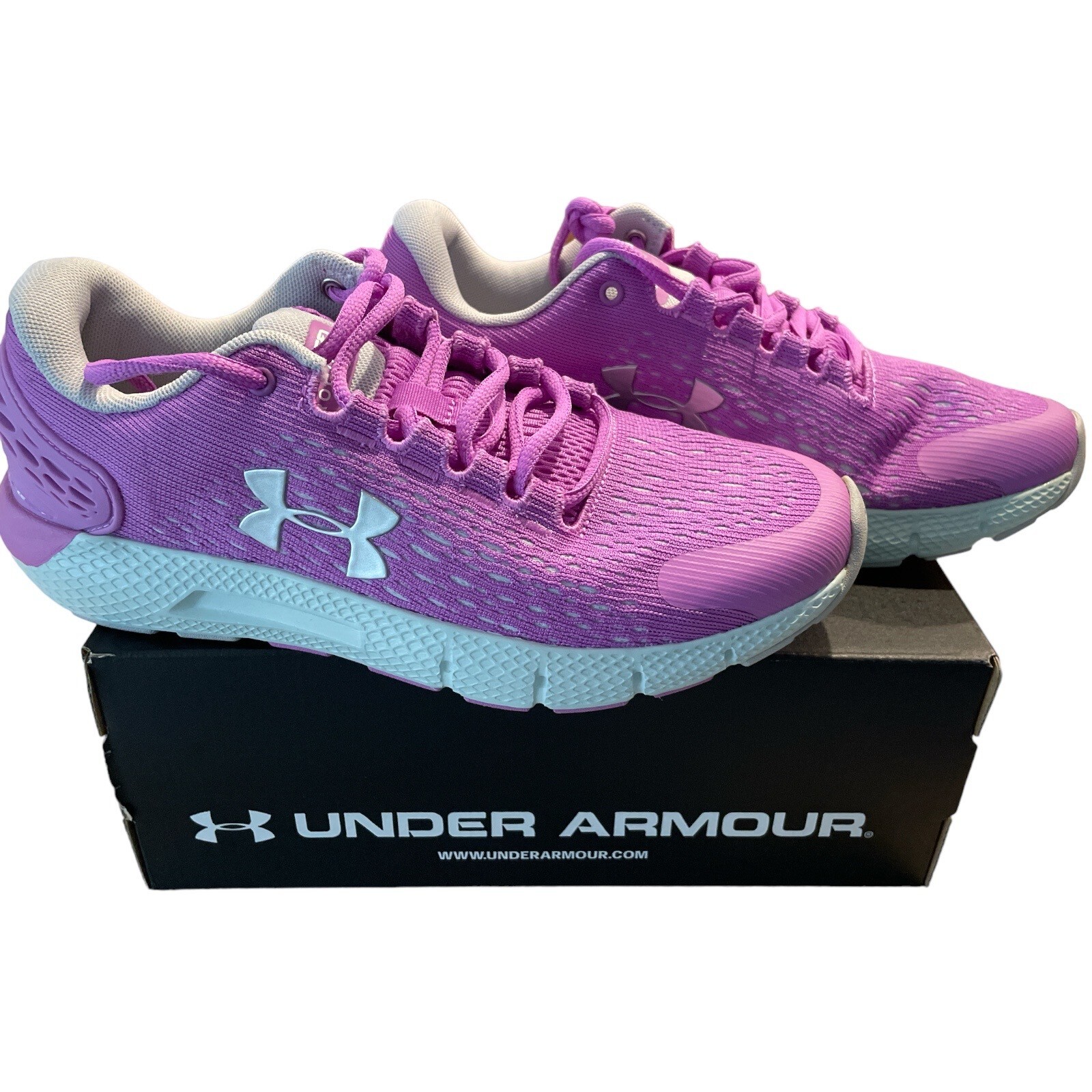Under Armour Girls Charged Rogue 2 Grade School Running Athletic Shoes Size 6