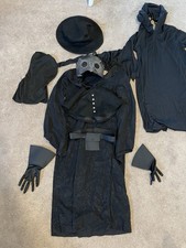 Spirit Halloween Plague Doctor Child Costume M 8/10 Mask Polyester Complete