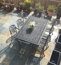 Hartman Amalfi 8 Seater Garden Table And Chairs With Matching Hartman Cushions