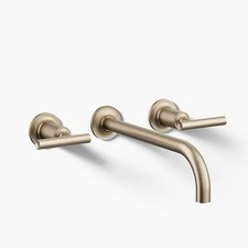 Kohler K-T14414-4-BV Purist Two-Handle Bathroom Faucet - Brushed Bronze