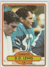 1980 topps #373 D.D. Lewis COWBOYS
