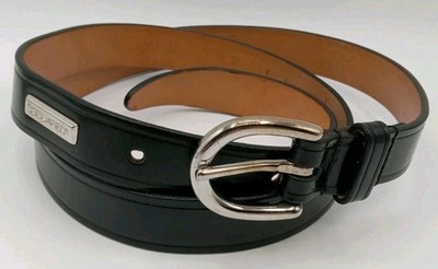 Designer Men's Dsquared Black 100% Leather Belt Made In Italy M 34/36