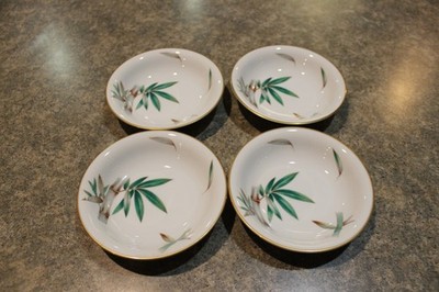 Noritake Canton 5027 China Japan Dessert/Berry Bowls 5.75 in  Lot of 4 Bamboo