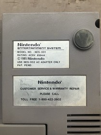Nintendo NES 1985 Original Console System