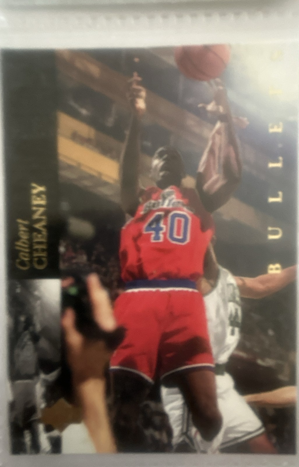 1993-94 Upper Deck Special Edition - Calbert Cheaney #40 Gold Electric Court (R
