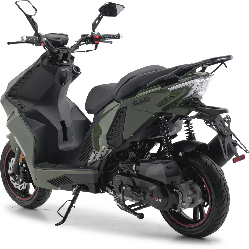 Motorroller 50 ccm Burnout BAD s Grün 25 km/h - Bild 4 von 4