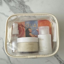 Ouai St Barts Body Cleanser Body Scrub Body Creme Travel Pouch St Barts NEW      