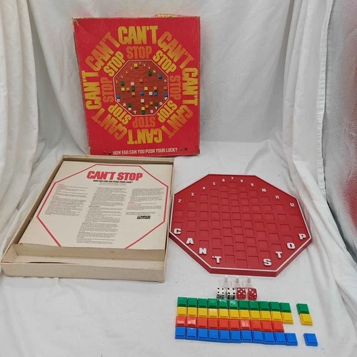 Vintage 1980 Can’t Stop Board Game No 122 Parker Brothers 99% COMPLETE +Xtra pcs