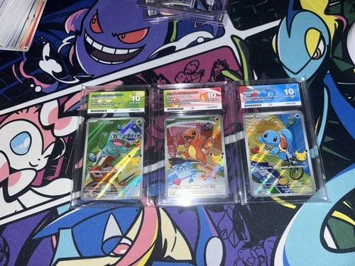 Pokemon -First Partner Illustration - Starters Gen 1 ACE 10 SEQUENTIAL SET !