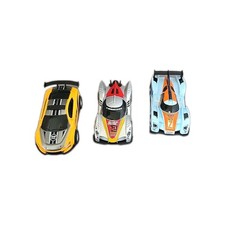 Lot 3 SONGBAO Suba Slot Car 1/43 Tested  Working - Silver Yellow  Blue SUBA