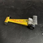 Vintage Hot Wheels BlackWall Inferno Dragster  1975 Yellow Made In Hong Kong