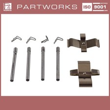 Haltestift + Federblech Bremsbelag für PORSCHE 911 F 2.2 2.4 2.7 M-Sattel VORNE