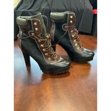 ShoeDazzle Ankle Boots Aden Sz 11 Black Brown...