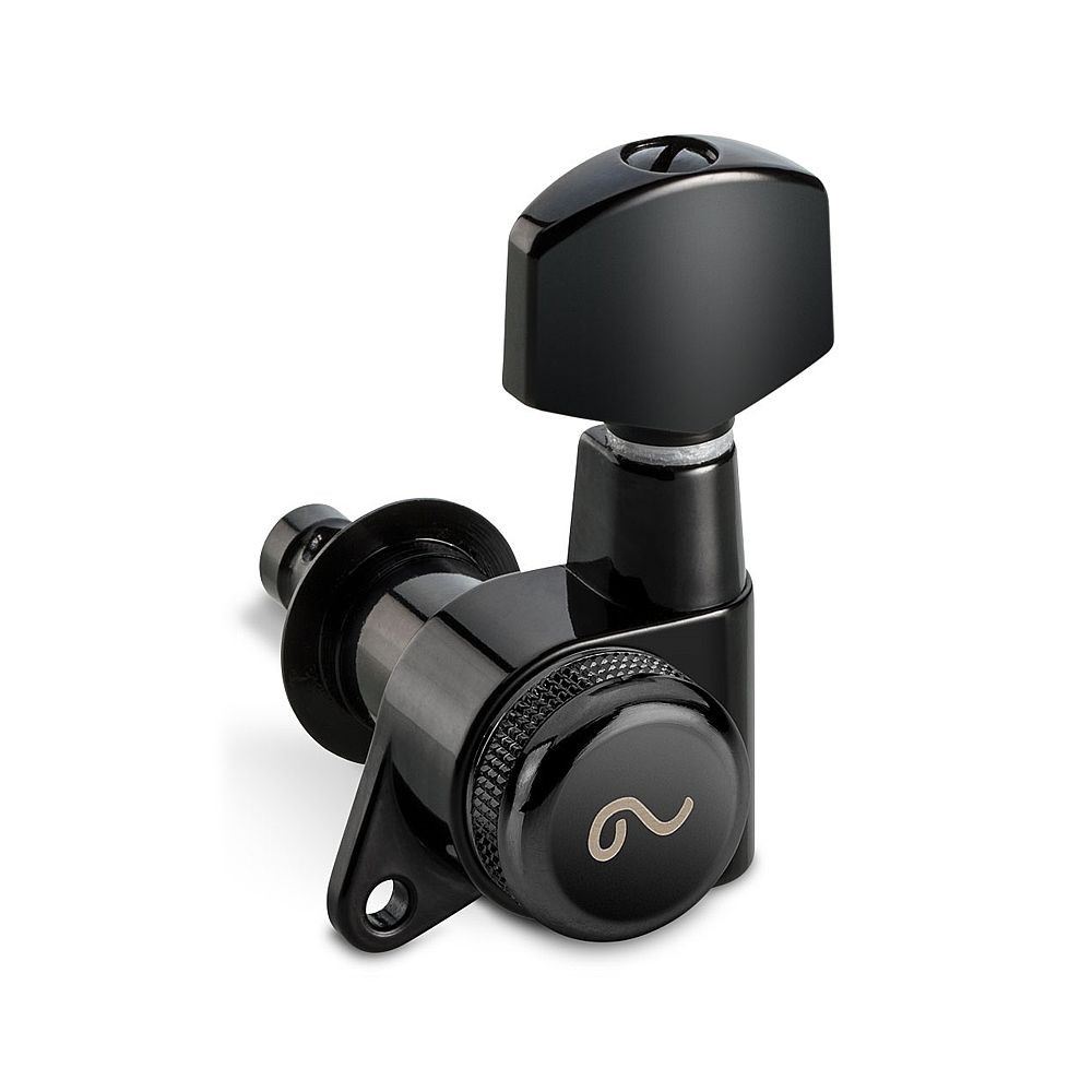 Schaller M6 Locking Single Tuner 135 Screw (Left Handed, Black, 19.5 mm)