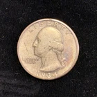 1934 Washington Quarter 90% Silver | Uncertified Circulated