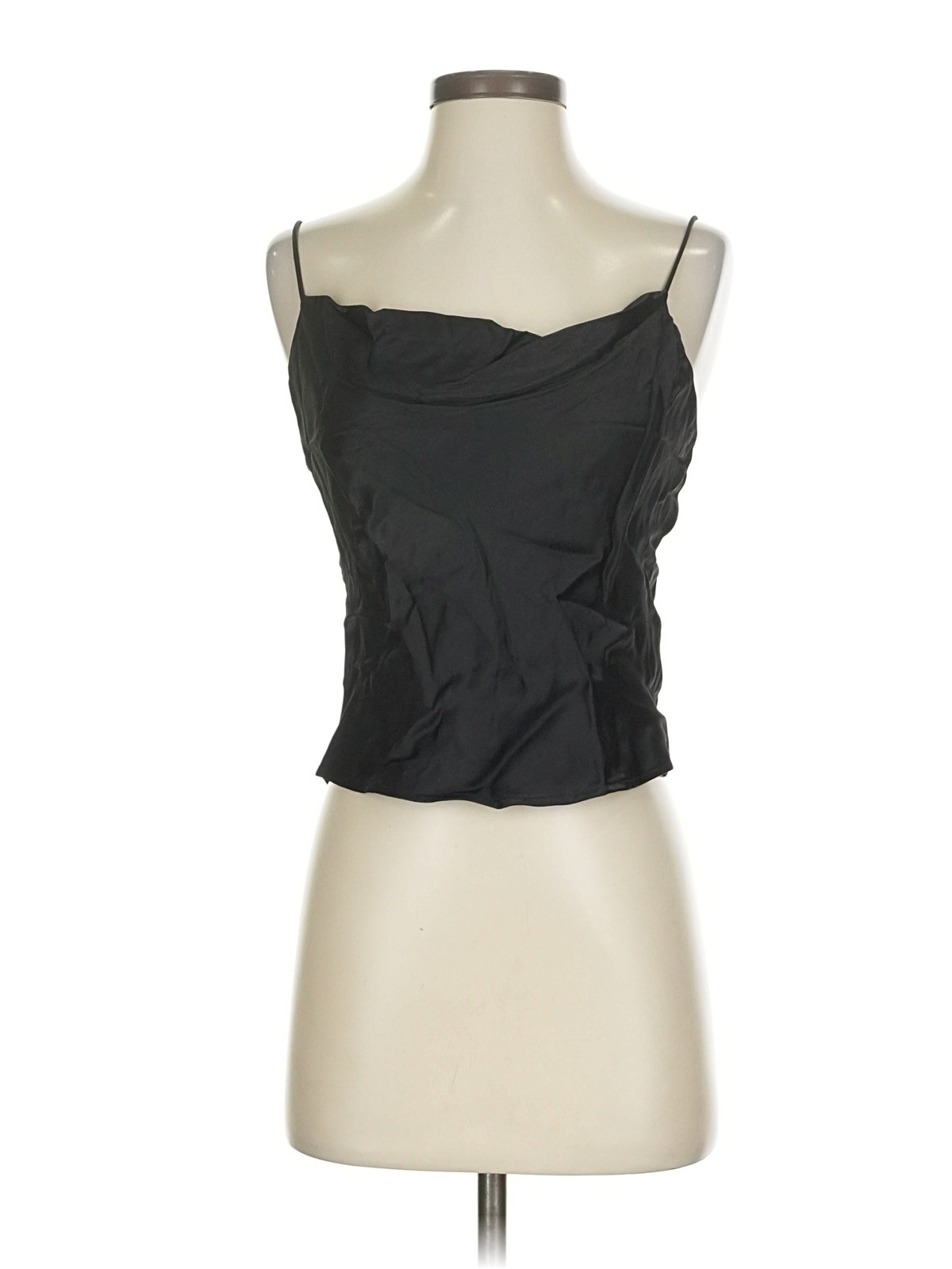 NWT Zara Women Black Sleeveless Top S