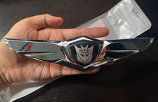 Metal Transformers Decepticons Auto Front Hood Rear Trunk Lid Badge Emblem Decal