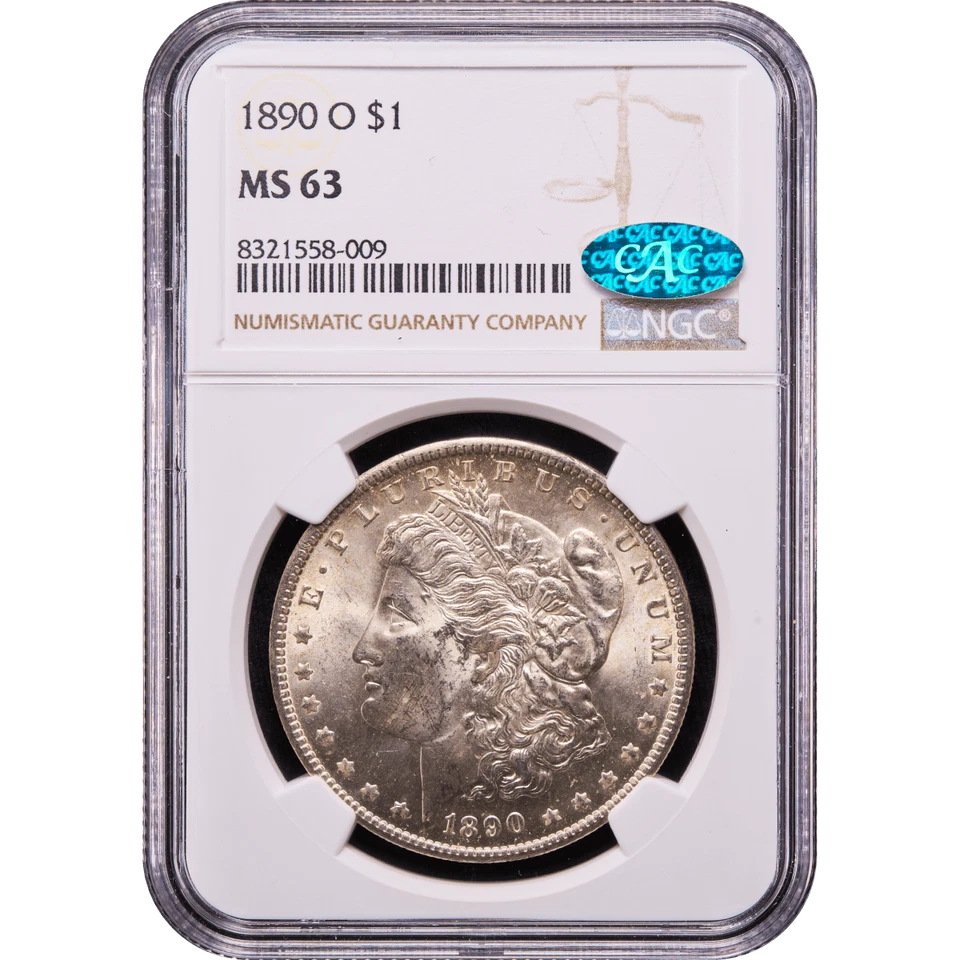 1890-O Morgan Dollar $1 NGC MS63 CAC - Image 2 of 4