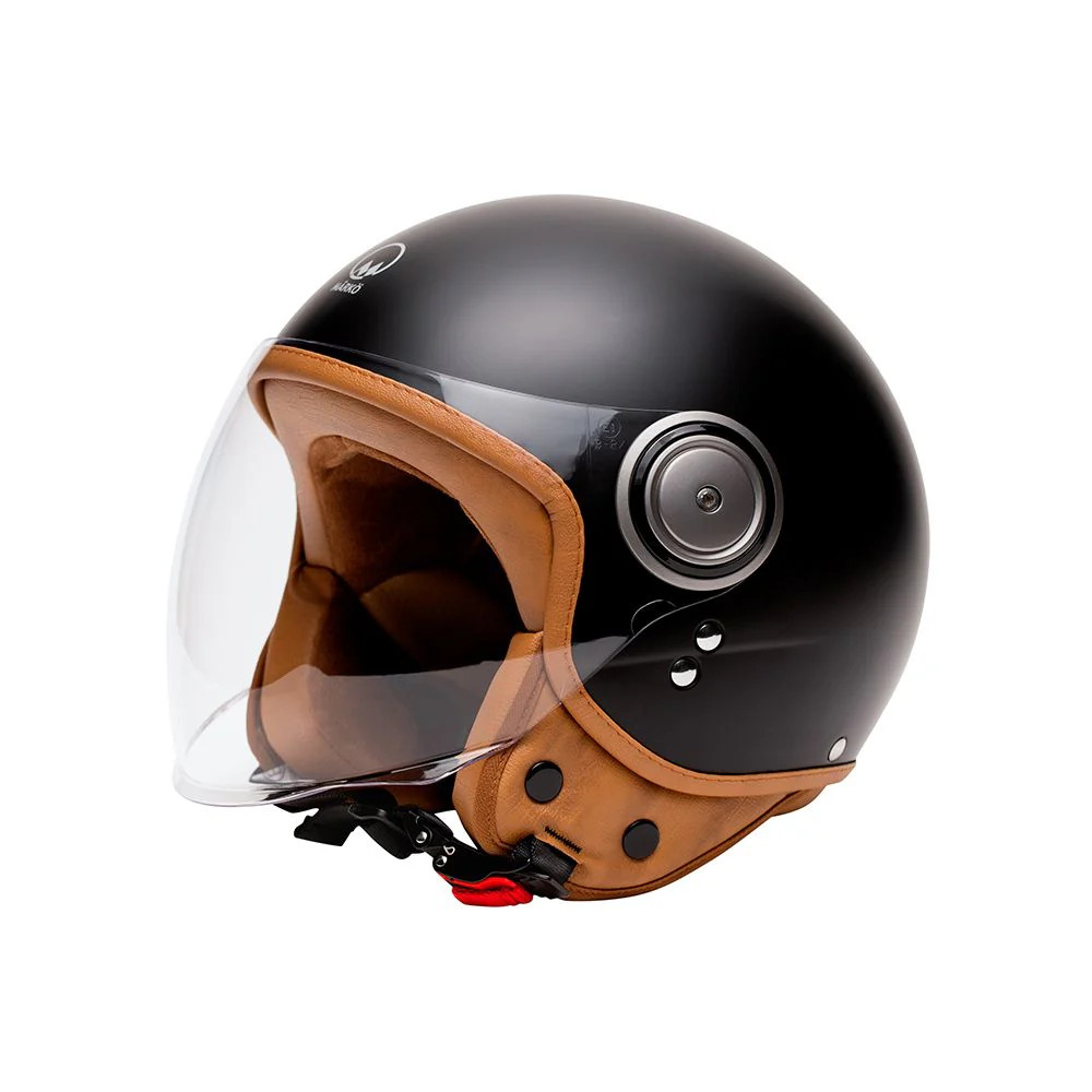Casque Jet Elements noir mat XS léger contre la fatigue cervicale