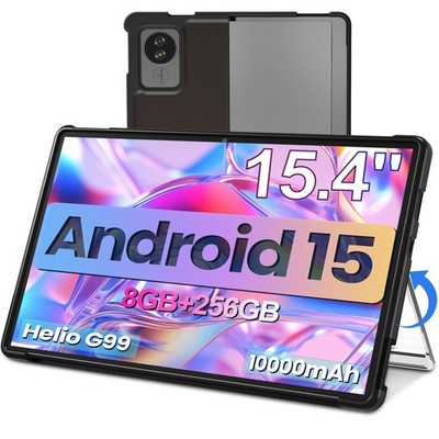 2025 NEW 15.4'' Tablet Android 15 10000mAh 8GB RAM 256GB ROM 5G WiFi Metal