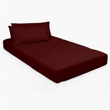 33"x75" Cot Sheet and Pillow Case 4 Piece Set, 100 Egyptain Cotton Soft Bedd...