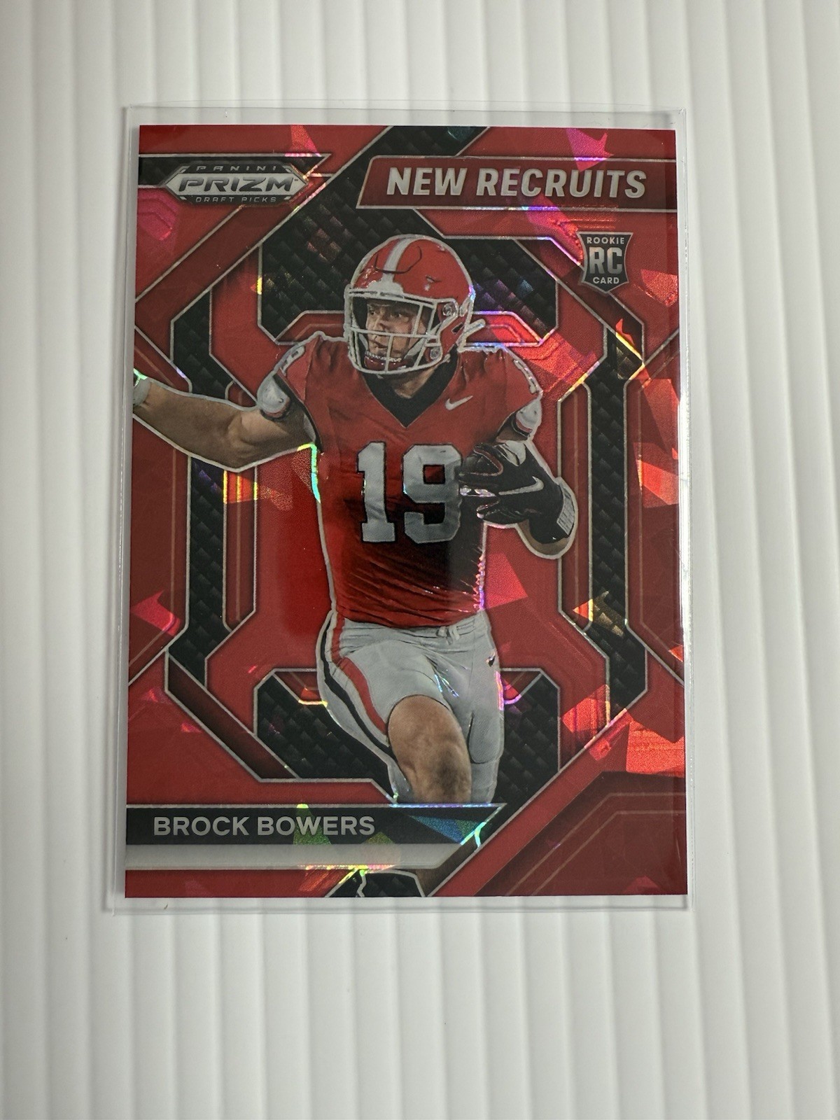 2024 Panini Prizm Draft Picks - New Recruits Brock Bowers Red Ice Prizm (RC)