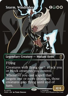 Magic the Gathering Storm, Windrider (Borderless) R Marvel 375 Foil