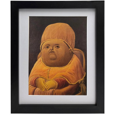 FERNANDO BOTERO Pope Leo X Framed Latin American Modern Art Print