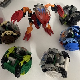 2002 Lego Bionicle BOHROK (8560 - 8565) Set of 6 with Krana And Rubber Bands A+