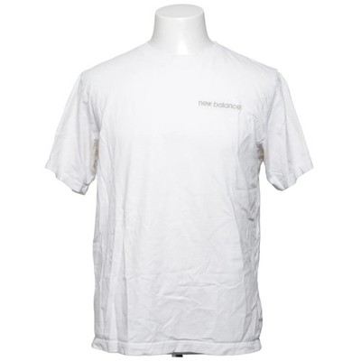 New Balance, T-shirt, Größe: M, Weiß, Einfarbig, Herren #FEV