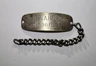 Vintage Military WW2 STERLING U.S Soldiers I.D. Bracelet JAMES A HOLTSON as is
