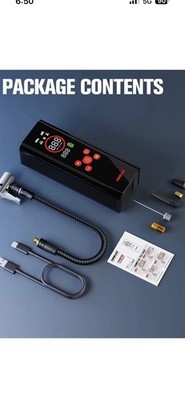 GOOLOO AP150 PRO Tire Inflator 150PSI Cordless Air Pump LED + Auto Shut-Off