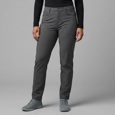 NWT LAPS Evolve Pant Athleisure Slim Fit Gray Size 16R 4 Way Stretch Women's