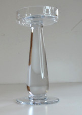 Cyrstal Glass Pillar Candle Holder 19cm