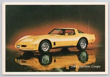 1980 Corvette Coupe Chevrolet Dealer Advertising Postcard