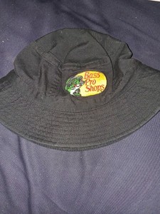 Bass Pro Shops Bucket Hat Black One Size Embroidered Gone Fishing