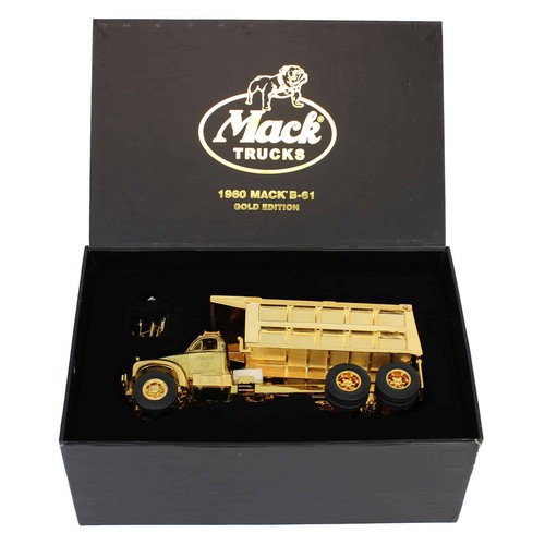 1/34 1960 Mack B-61 Dump Truck, Mack Dump, Gold Plated by First Gear 19-2678 - Picture 6 of 6