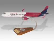 Airbus A-321 A321 Neo Wizz Air Desk Wood Airplane New Model Large Scale 1/100