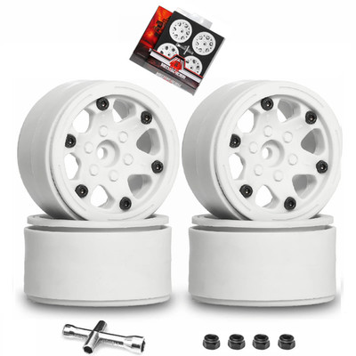 2.2 Beadlock Wheels Plastic（4Pcs ）For 1/10 RC Rock Crawler Car Axial Wraith RR10