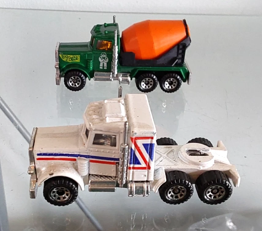 Mezclador de cemento Matchbox Lesney England Peterbilt + tractor Kenworth Aerodyne x 2 Foto 4 de 4