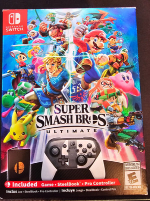 Super Smash Bros Ultimate Limited Edition Box Set Nintendo Switch.