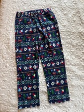 HANNA ANDERSSON FLANNEL PAJAMA PANTS S Gnome Christmas Winter Print