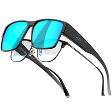 Polarized Fit Over Sunglasses for Men Women, Oversized Square UV400 Sun Glass...