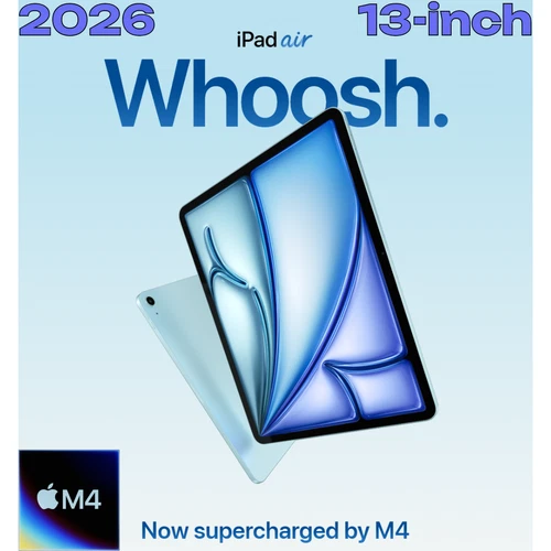 New 2026 Apple - iPad Air 13-inch M4, Choose Color, Storage, Connectivity