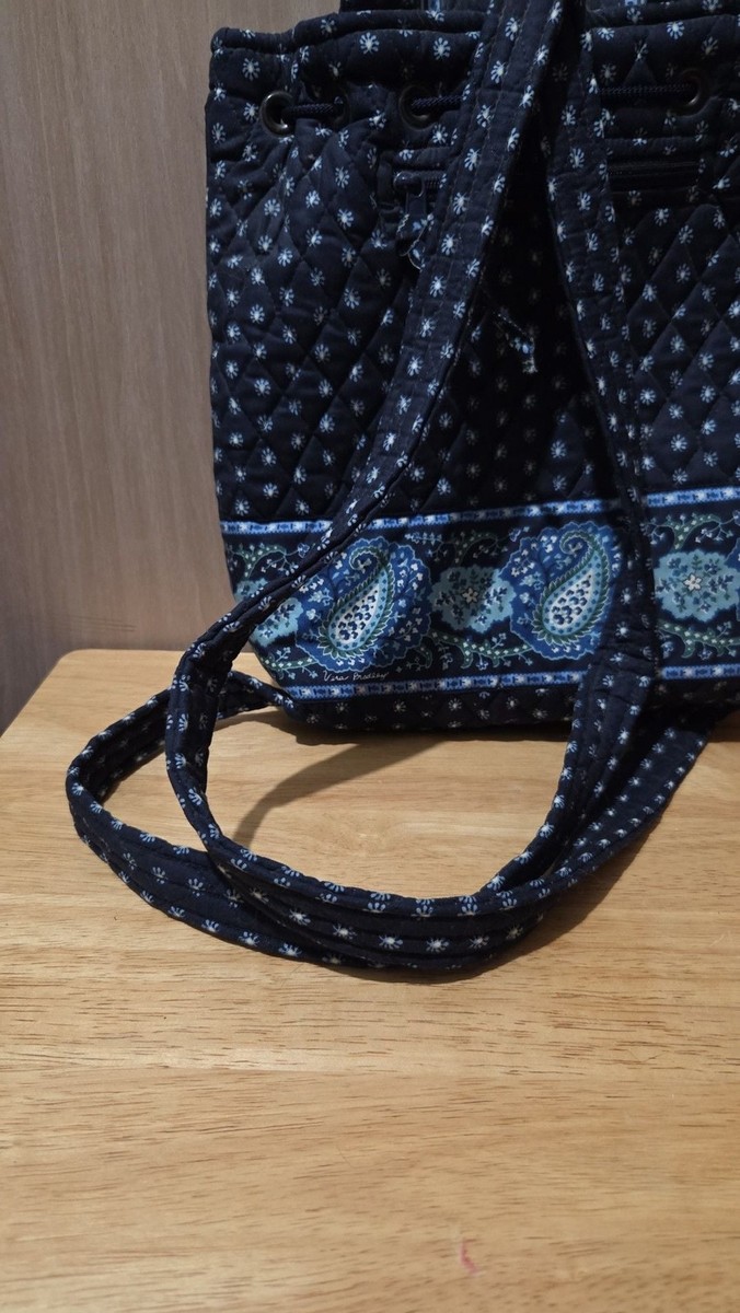 Vintage Vera Bradley Quilted Mini Backpack in Seaport Navy  display picture 1